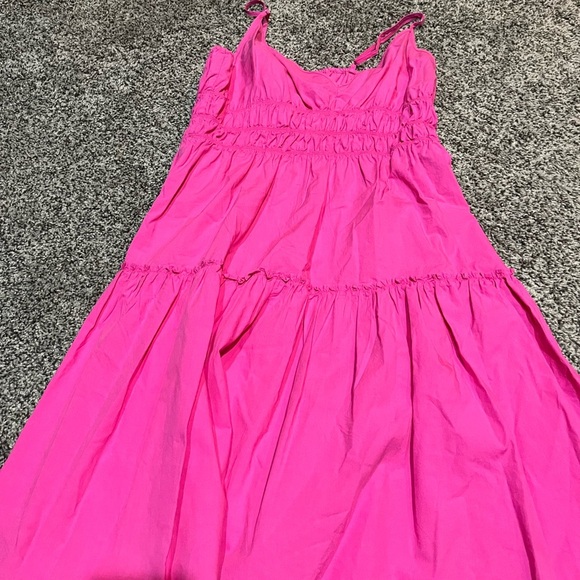 Rails Vibrant Pink V-Neck mini dress sundress medium - Picture 8 of 9